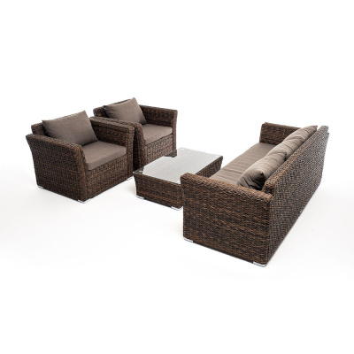 Комплект садовой мебели 4SIS Капучино (гиацинт) Цвет: коричневый Комплект садовой мебели 4SIS Капучино (гиацинт) Цвет: коричневый