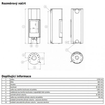 Печь-камин ABX Oregon