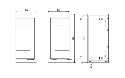 Каминная топка RAIS Q-Be insert R/L