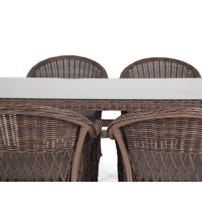 Обеденная группа 4SIS Амароне на 6 персоны Цвет: коричневый Обеденная группа 4SIS Амароне на 6 персоны Цвет: коричневый