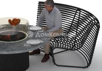 Лавка из аллюминия