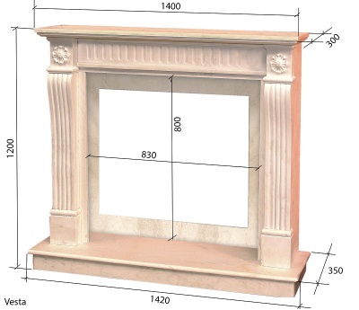 Мраморный портал Vesta