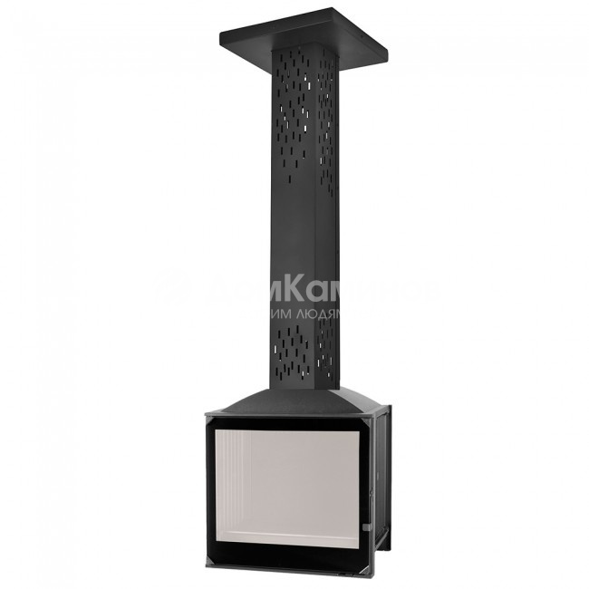 Камин Liseo Castiron LCI 5 GF BG Sky, черное стекло