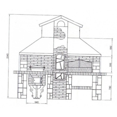 Печь барбекю ТРИО 