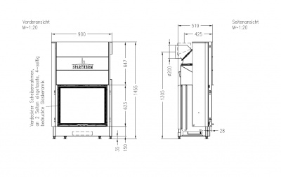 Каминная топка Spartherm Varia Sh 4S