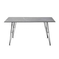 Стол обеденный 4SIS Руссо из HPL 150 Цвет: черный мрамор