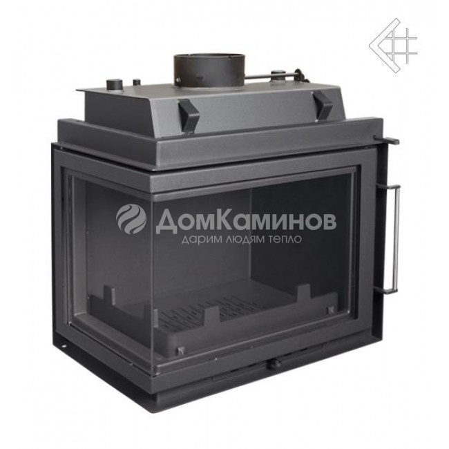 Каминная топка Kratki Maja PW BL 12 BS W (угловое стекло слева, змеевик)