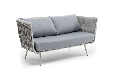 Диван 4SIS Монако 2-местный из роупа Цвет: светло-серый Диван 4SIS Монако 2-местный из роупа Цвет: светло-серый