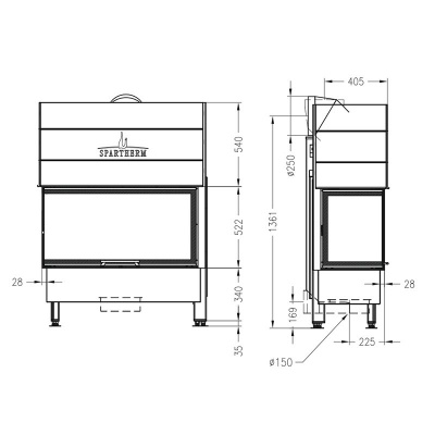 Каминная топка Spartherm Varia 2L-100h 4S