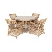 Обеденная группа 4SIS Доппио Цвет: соломенный