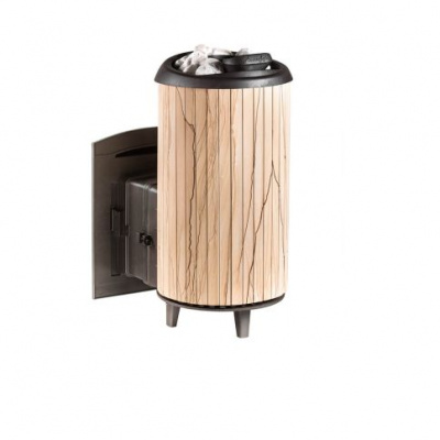 Банная печь Прометалл Атмосфера XL (Про) в ламелях Окаменевшее дерево перенесенный рисунок Банная печь Прометалл Атмосфера XL (Про) в ламелях Окаменевшее дерево перенесенный рисунок