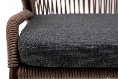 Стул 4SIS Милан из роупа Цвет: коричневый, темно-серый Стул 4SIS Милан из роупа Цвет: коричневый, темно-серый