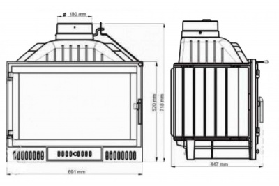 Каминная топка Nordflam Torn