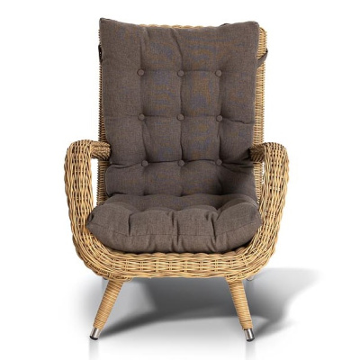 Кресло 4SIS Толедо с подушками Цвет: соломенный