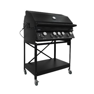 Газовый гриль B-Fire Bizon Premium 4 на подставке, черный