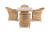Обеденная группа 4SIS Фредо Цвет: соломенный