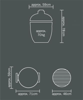 Гриль Monolith CLASSIC PRO Встраиваемый Черный