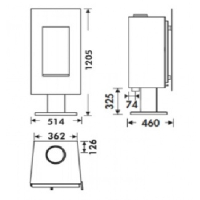 Печь-камин Panadero Osaka Печь-камин Panadero Osaka