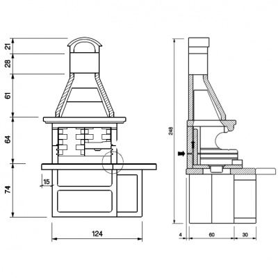 БАРБЕКЮ PALAZZETTI GALLIPOLI 3 БАРБЕКЮ PALAZZETTI GALLIPOLI 3
