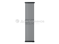 Радиатор труб. Zehnder Charleston 2180, 14 сек.1/2 ниж.подк. RAL9217matt (кроншт.в компл)
