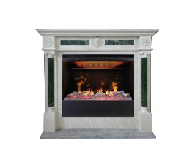 Мраморный электрокамин Гринвальд