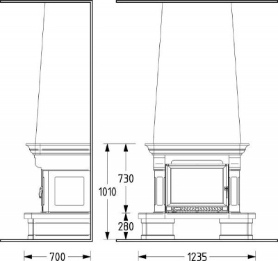 Каминная облицовка Supra Charleston