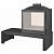 Отопительная печь Liseo Castiron LCI 5 GDF Table, двусторонняя