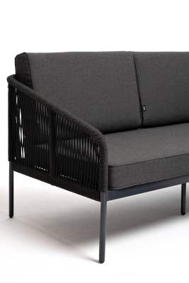 Модульная угловая лаунж-зона 4SIS Канны из роупа Цвет: темно-серый Модульная угловая лаунж-зона 4SIS Канны из роупа Цвет: темно-серый