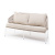Диван 4SIS Милан 2-местный из роупа Цвет: белый, бежевый