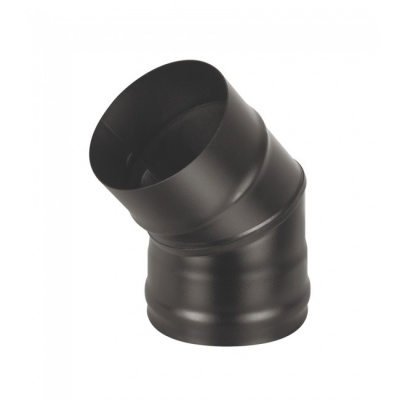 Колено Везувий BLACK (AISI 430/0,5мм) 45 2-х секц. d=200 Колено Везувий BLACK (AISI 430/0,5мм) 45 2-х секц. d=200
