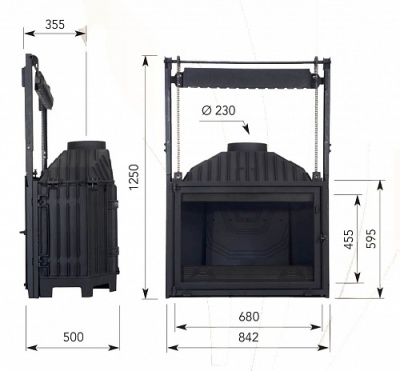 Каминная топка Cheminees Diffusion B 20