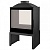 Отопительная печь Liseo Castiron LCI 5 GDF BG Stove, двусторонняя, черное стекло