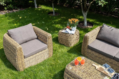 Кофейный столик 4SIS Кальяри (гиацинт) Цвет: соломенный Кофейный столик 4SIS Кальяри (гиацинт) Цвет: соломенный