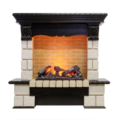 Каминокомплект Pierre Luxe Cassette 600 Темный дуб