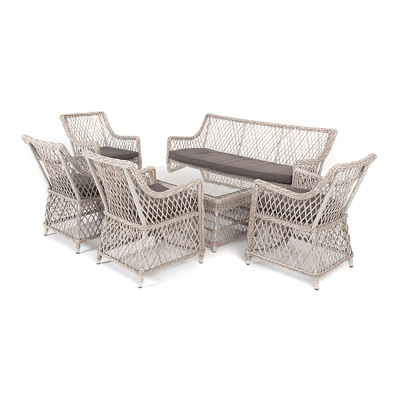 Лаунж-зона 4SIS Асти на 6 персон Цвет: бежевый Лаунж-зона 4SIS Асти на 6 персон Цвет: бежевый