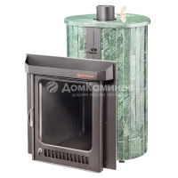 Дровяная печь Ферингер Оптима ПФ в облицовке "Верде Гватемала" наборный, до 28 м³ Дровяная печь Ферингер Оптима ПФ в облицовке "Верде Гватемала" наборный, до 28 м³
