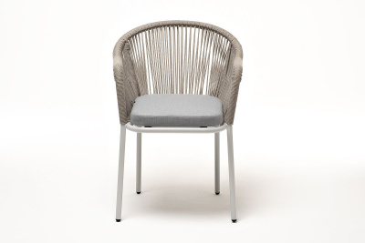 Стул 4SIS Лион из роупа Цвет: светло-серый шагрень, серый меланж, светло-серый